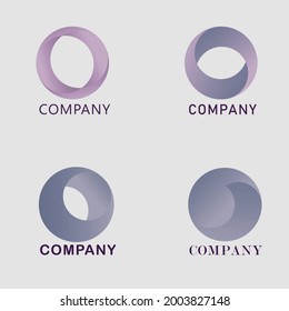  conjunto de logotipos en estilo abstracto.