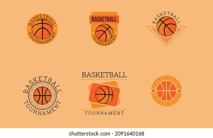 A set of logos for the bo basketball tournament.