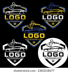 Set of logos for a car repair shop