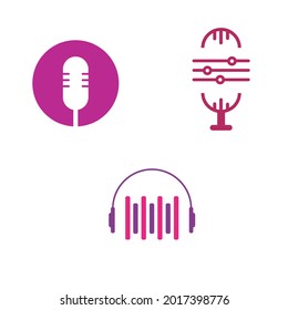 A set of logos designed for music and recording