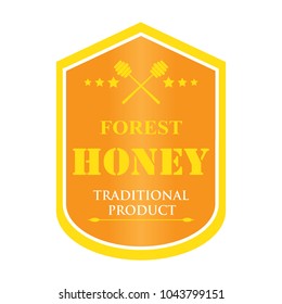 set of logos for honey products