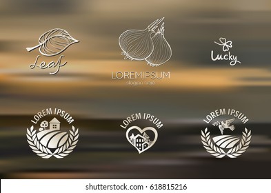 set logos, icons or icons on various topics