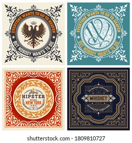 Set of Logos, Labels and banners. Vector Layered