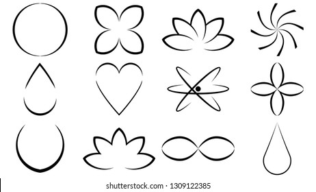 Set of logos vector design. Icon collection