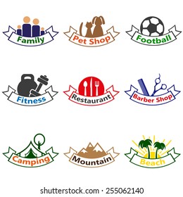 Set of logos,badges, labels. 