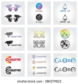Set of logotypes and symbols 3