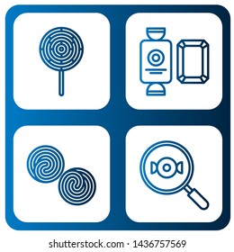 Set of lollipop icons such as Lollipop, Candy, Liquorice , lollipop
