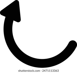 Set of Long arrows icon collection. large black icon with a solid long arrow pointing signs.