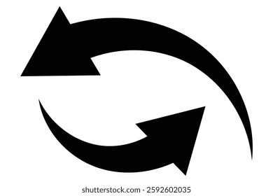 Set long black curve arrow icon vector . black curve arrow icon set. long arrow icon set. curve arrow vector illustration.