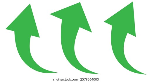 Set of long blue curve arrow icon vector . blue curve arrow icon set. long arrow icon set. curve arrow vector illustration.