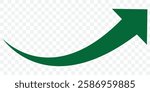 Set long Green curve arrow icon vector . Green curve arrow icon set. long arrow icon set. curve arrow vector illustration. EPS 10.