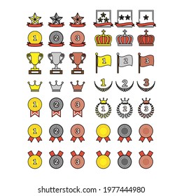 It is a set of lots of ranking icons.