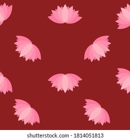 Establezca el icono de Lotus en un estilo plano de moda aislado. Símbolos clave para el diseño, logotipo y aplicación de su sitio web. Ilustración del vector
