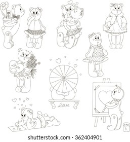 Set love bears