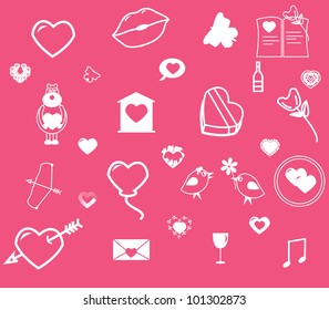 Set of love. Eps8 vector.