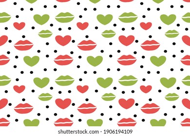 Set von Liebessymbol nahtlose Muster für valentiner Tage Oberflächendesign
