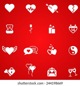 Set of love icons