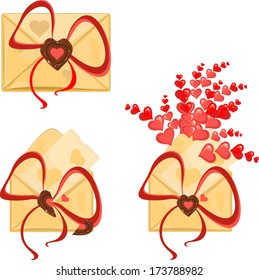 Set of love letters