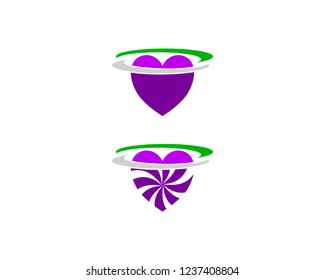 Set of Love Logo Template