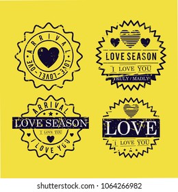 set love seals icons