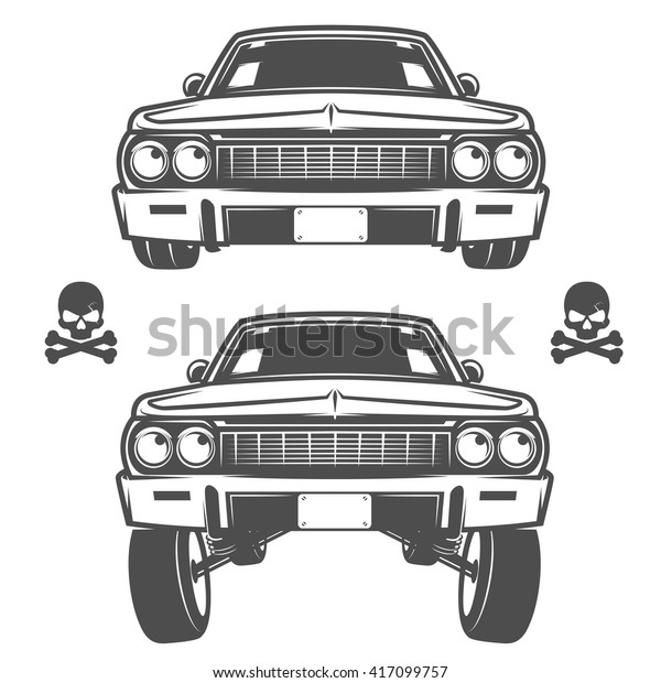 Set of lowrider cars,lowrider,lowrider\
machine,lowrider for emblems and\
design.