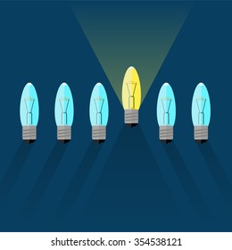 Set of the lumps in flat style with long shadow
