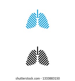 a set of lungs icons