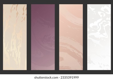 A set of luxurious backgrounds. Collection of templates for the design of postcards, invitations, packaging, greetings. Premium theme for creative design