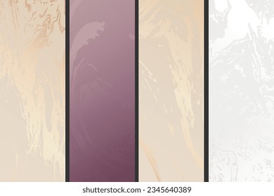 Un conjunto de exuberantes orígenes. Colección de plantillas para el diseño de postales, invitaciones, empaque, saludos. Tema premium para el diseño creativo