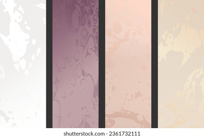 A set of luxurious backgrounds. Collection of templates for the design of postcards, invitations, packaging, greetings. Premium theme for creative design