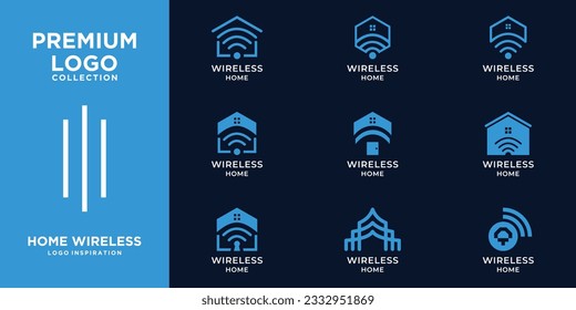 Set Luxury Collection Wireless Home Logo Design