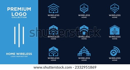 Set Luxury Collection Wireless Home Logo Design