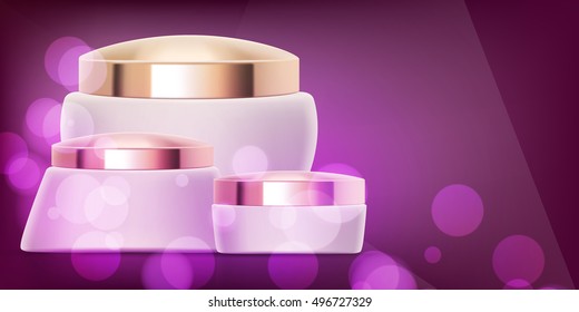 Set of Luxury cosmetic packaging collection design isolated vector illustration for promotion ready for branding