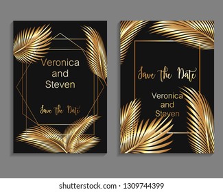 Set of luxury cover templates. Vector cover design for wedding invintation, placards, banners, flyers, presentations and business cards