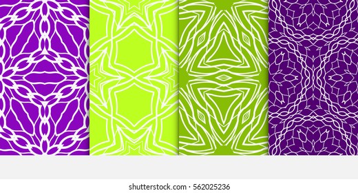 set of luxury floral seamless pattern background. texture for wallpaper, invitation. Vector illustration. color.
