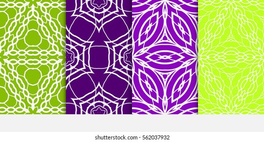set of luxury floral seamless pattern background. texture for wallpaper, invitation. Vector illustration. color.