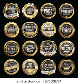 Set of Luxury Sales Quality Badges. Tags.