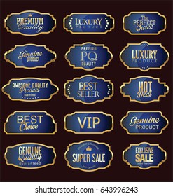 Set of luxury sales quality labels