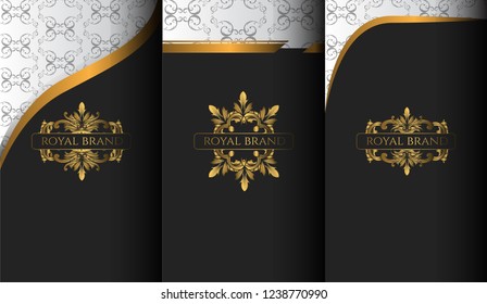Set of luxury template