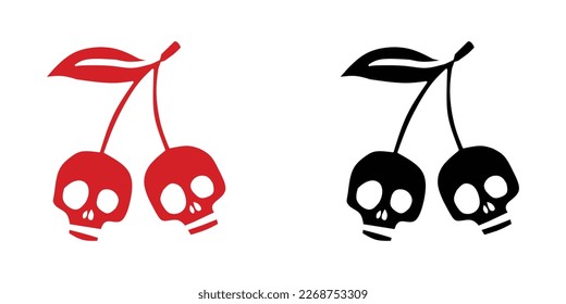 conjunto de silueta de lichi frutal, sobre fondo blanco. naturaleza, planta, fruta, alimento, linche, cráneo, hoja, colección, pegatina, clipart, rojo, negro, blanco, ilustración vectorial.