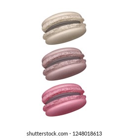 Set of macaroons. realistic illustration, Vector EPS 10