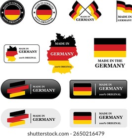 Set of made in Germany label design