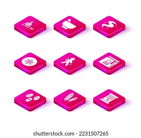 Set Magic runes, stone, Spider web, Voodoo doll, Decree, paper, parchment, scroll, Ancient magic book, fog or smoke and mortar and pestle icon. Vector