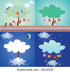 Set of magic tree