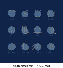 Set of magical constellations. Elegant collection of cosmic elements. Cute set of stylized moons, suns, planets, constellations and other unusual compositions.