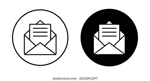 Conjunto de ícone de envelope de email. Coleção de símbolos de email. Ícone de email, sinal de uma mensagem de entrada não aberta. Ilustração vetorial. 