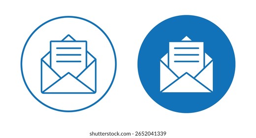 Conjunto de ícone de envelope de email. Coleção de símbolos de email. Ícone de email, sinal de uma mensagem de entrada não aberta. Ilustração vetorial. 