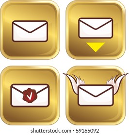 set of mail icons