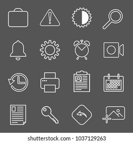 Set with mail icons in modern style. High quality symbols for web site design and mobile apps. Simple mail pictograms on a whitr background