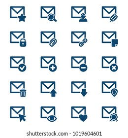 Set of mail icons. Vector illustration